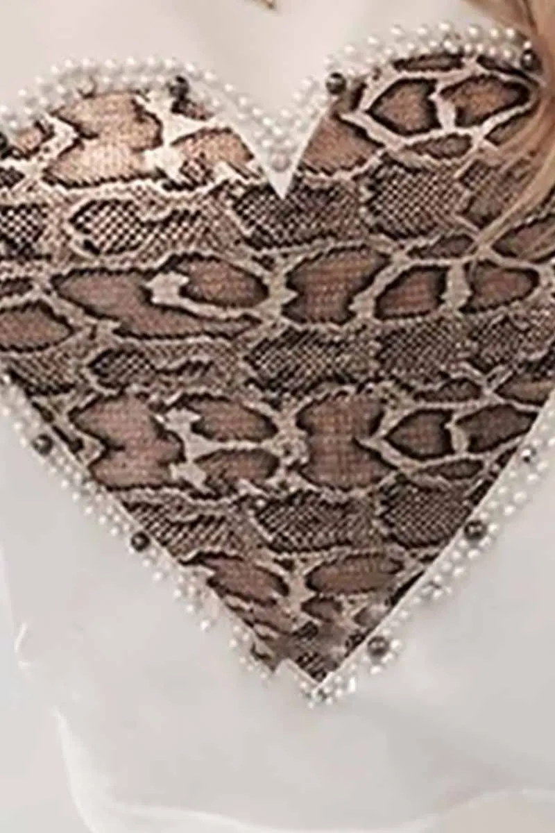 Casual Snake Print Sweatshirt