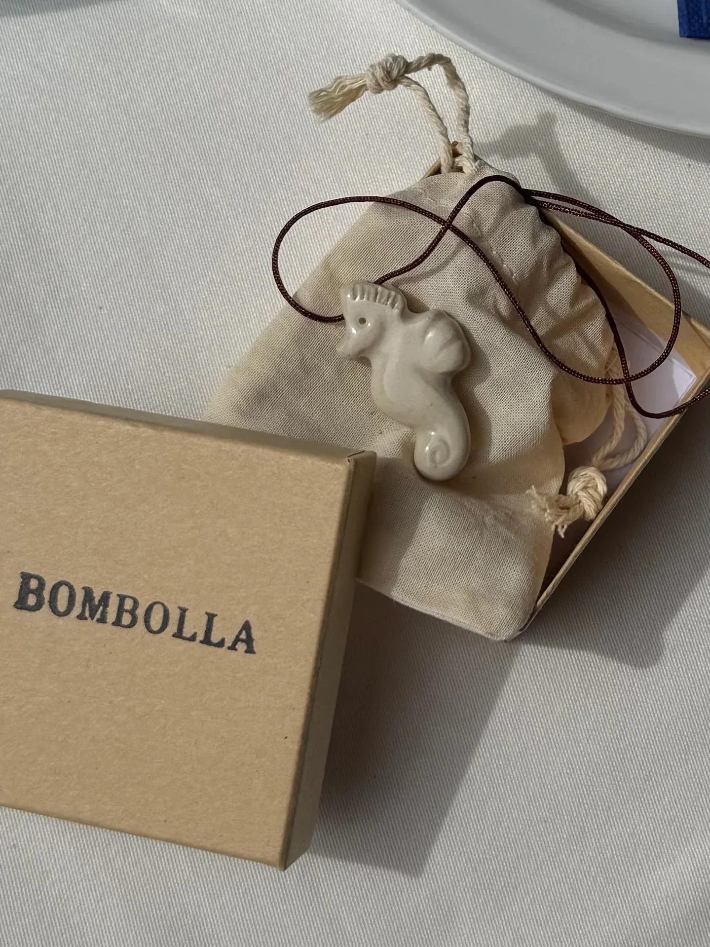 Ceramic Seahorse Pendant