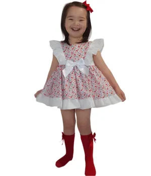 Ceyber Ditsy White Bow Dress Collection