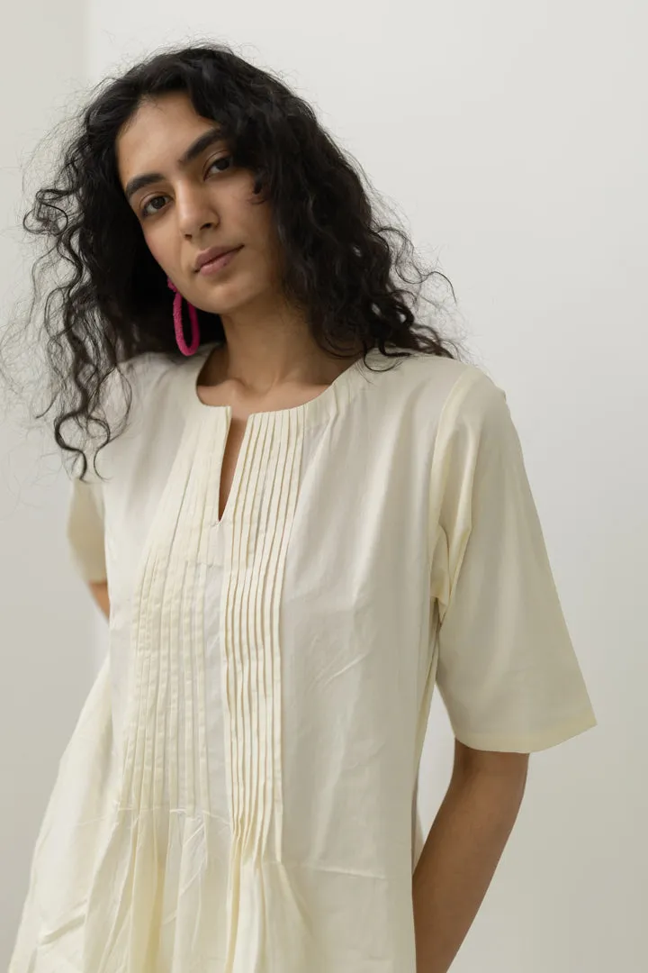 Chalk Pin tucks tunic with Pants