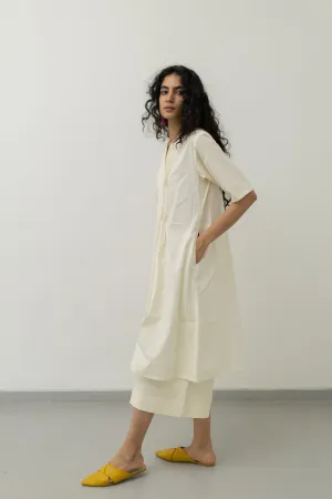 Chalk Pin tucks tunic with Pants