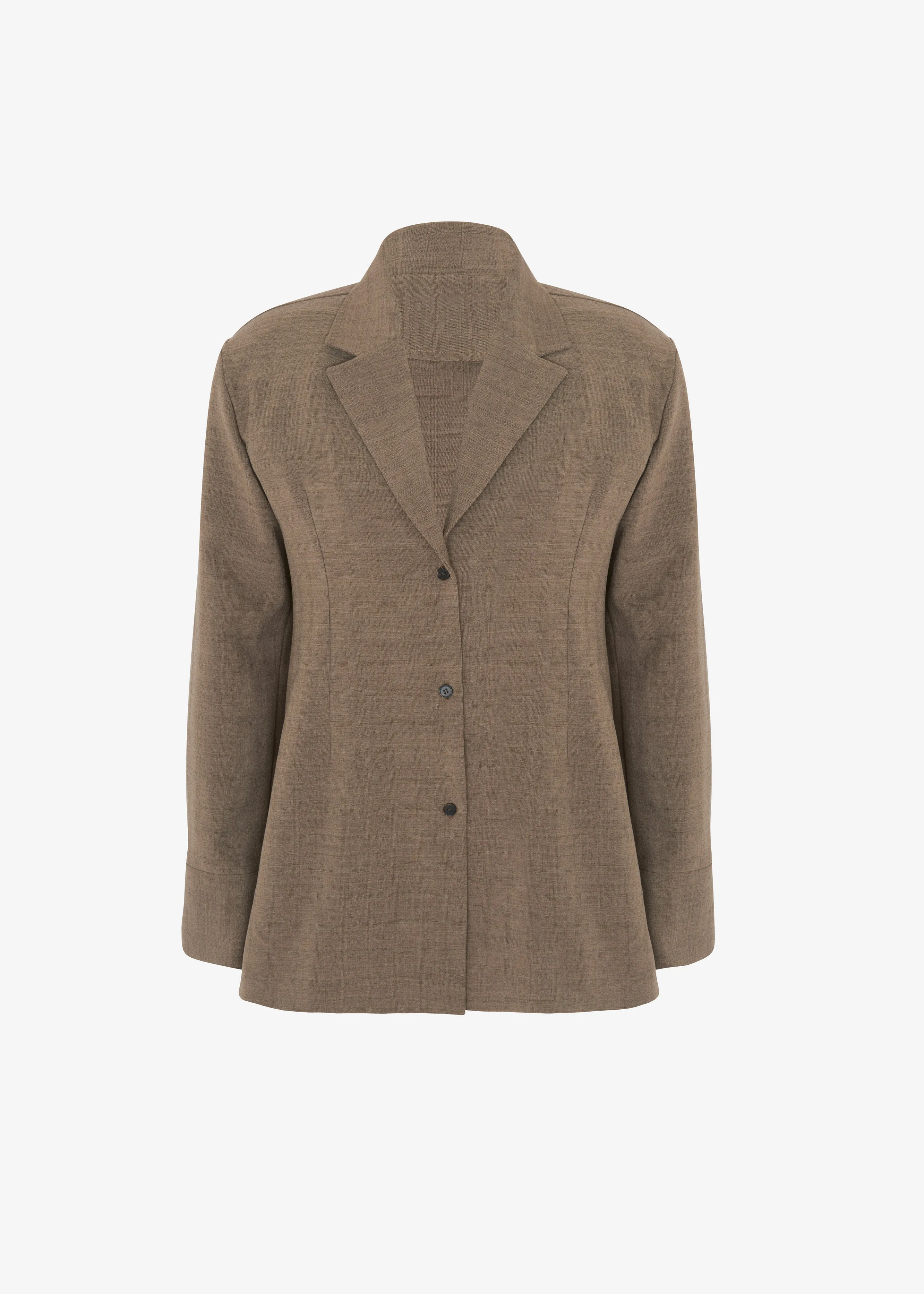 Chappell Padded Blazer - Brown