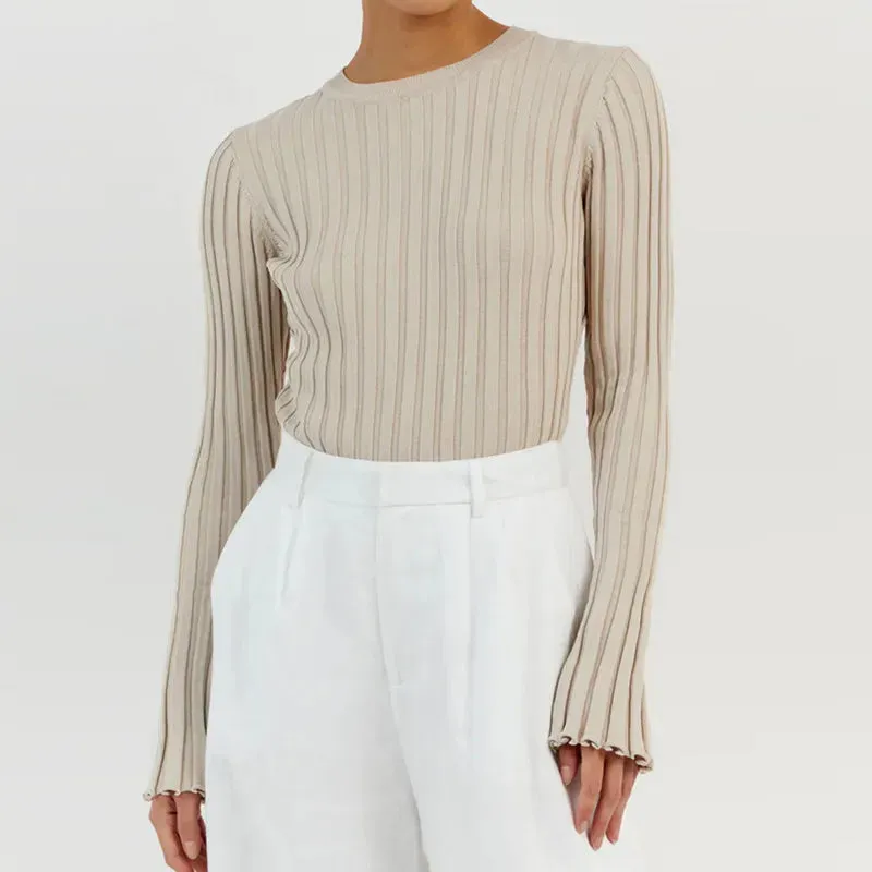 Chelsea Ribbed Knitted Sweater