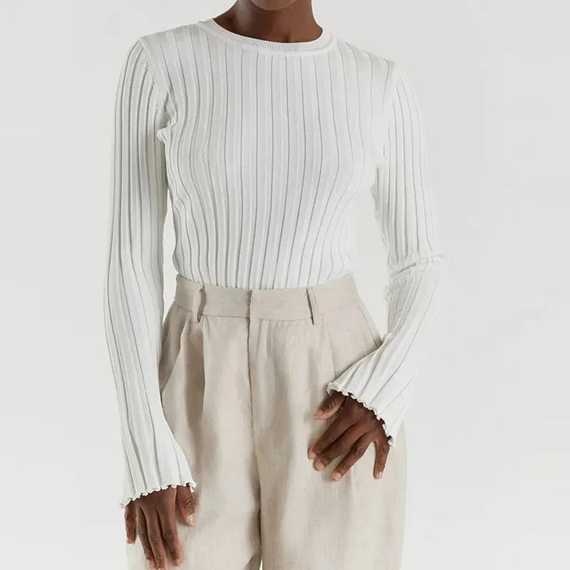 Chelsea Ribbed Knitted Sweater