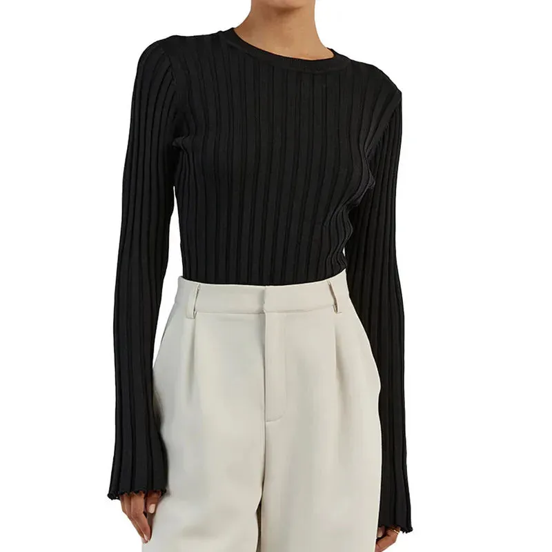Chelsea Ribbed Knitted Sweater