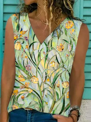 Cold Shoulder Casual V Neck Shirts & Tops