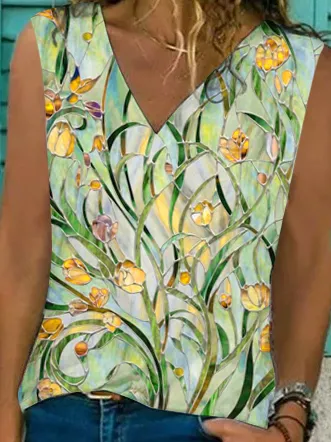 Cold Shoulder Casual V Neck Shirts & Tops