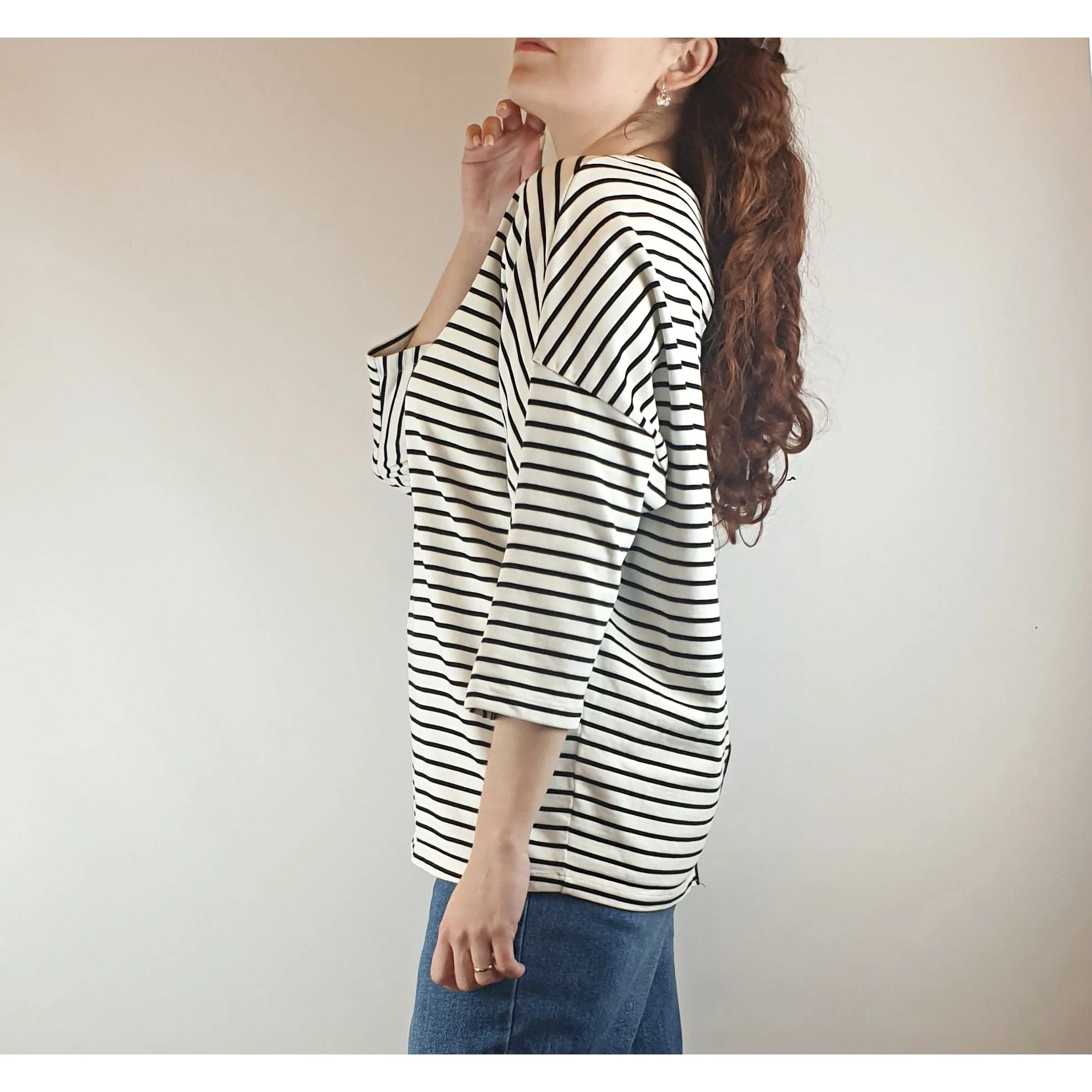 Cos long sleeve striped top size S (best fits size 10)