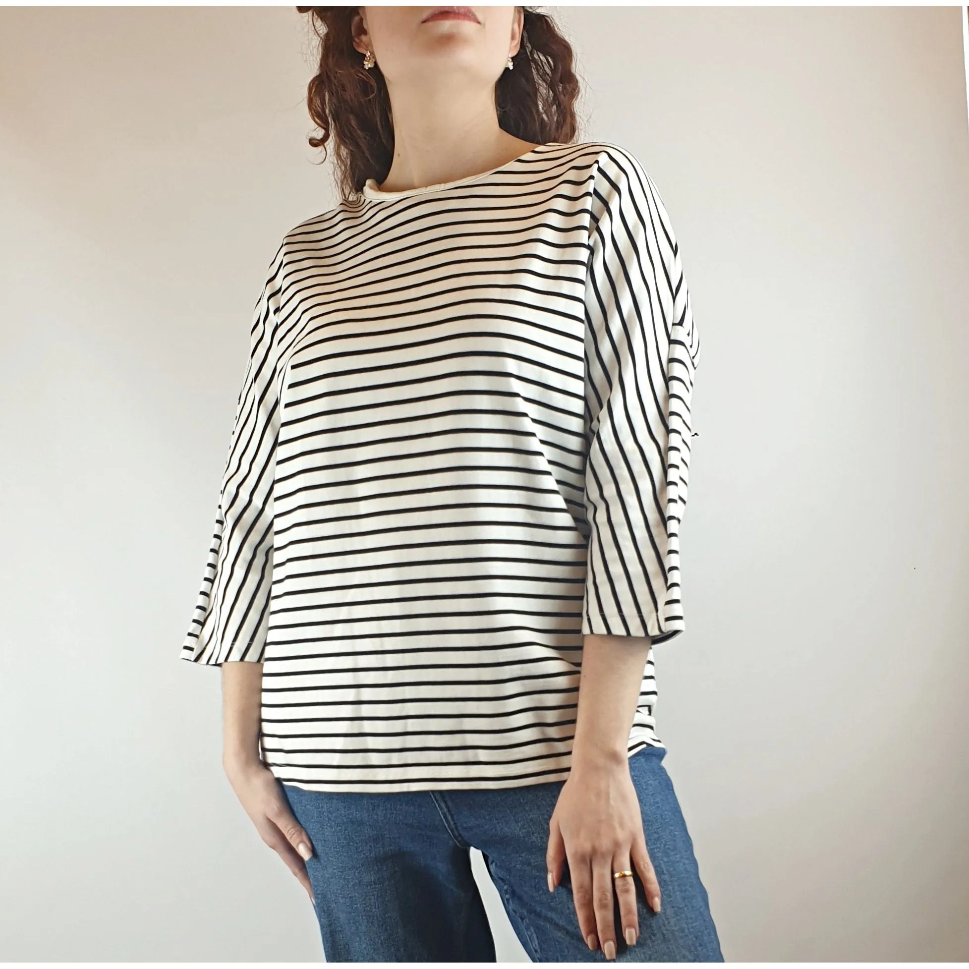 Cos long sleeve striped top size S (best fits size 10)