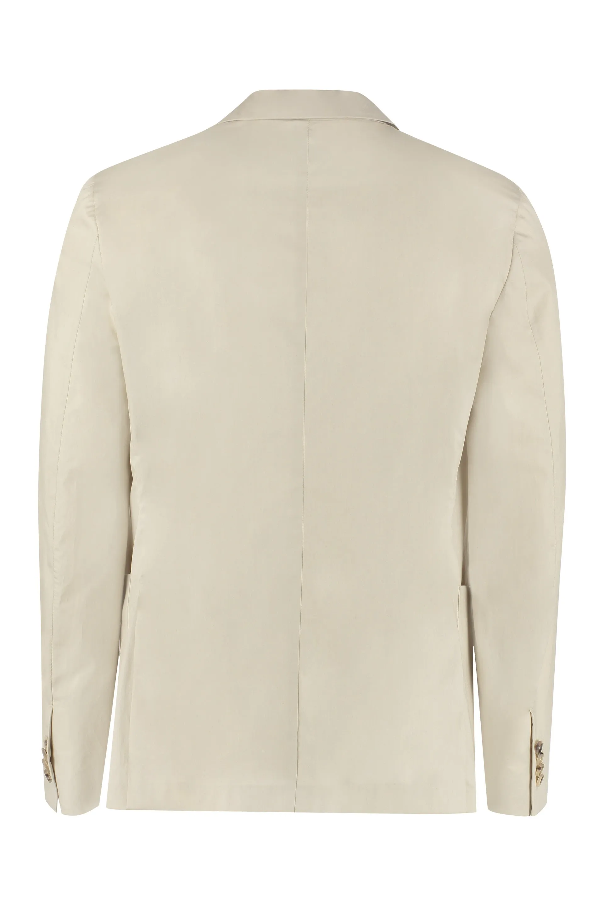 Cotton single-breasted blazer