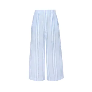 Cotton Trousers Lagoon, Blue