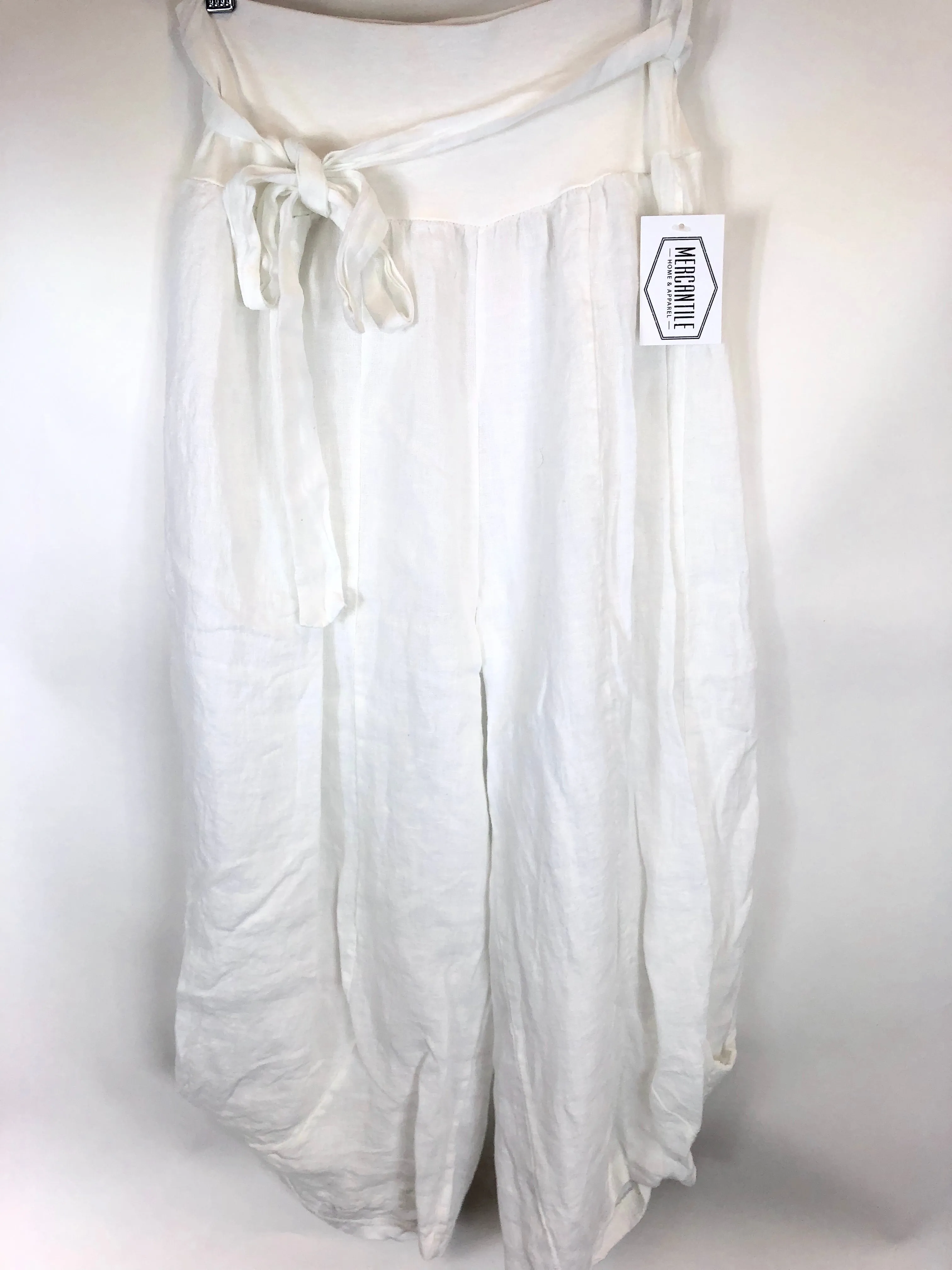 Cropped Linen Pant (Multiple Colors)