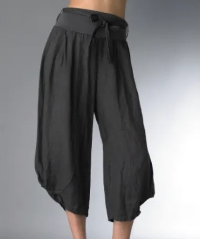 Cropped Linen Pant (Multiple Colors)