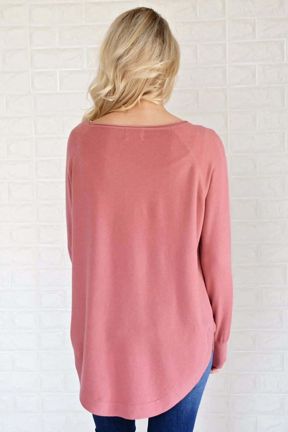 Cuddle Up Sweater ~ Soft Rose