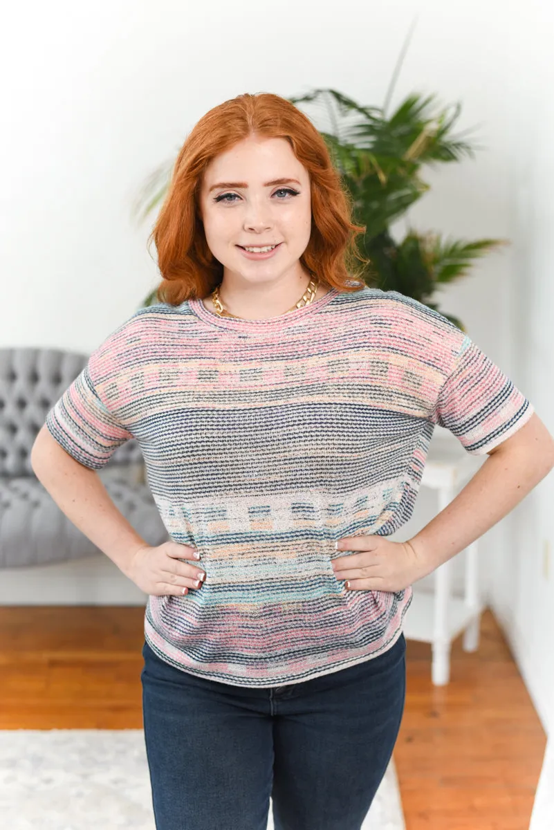 Danica Striped Multi-Color Knit Top FINAL SALE