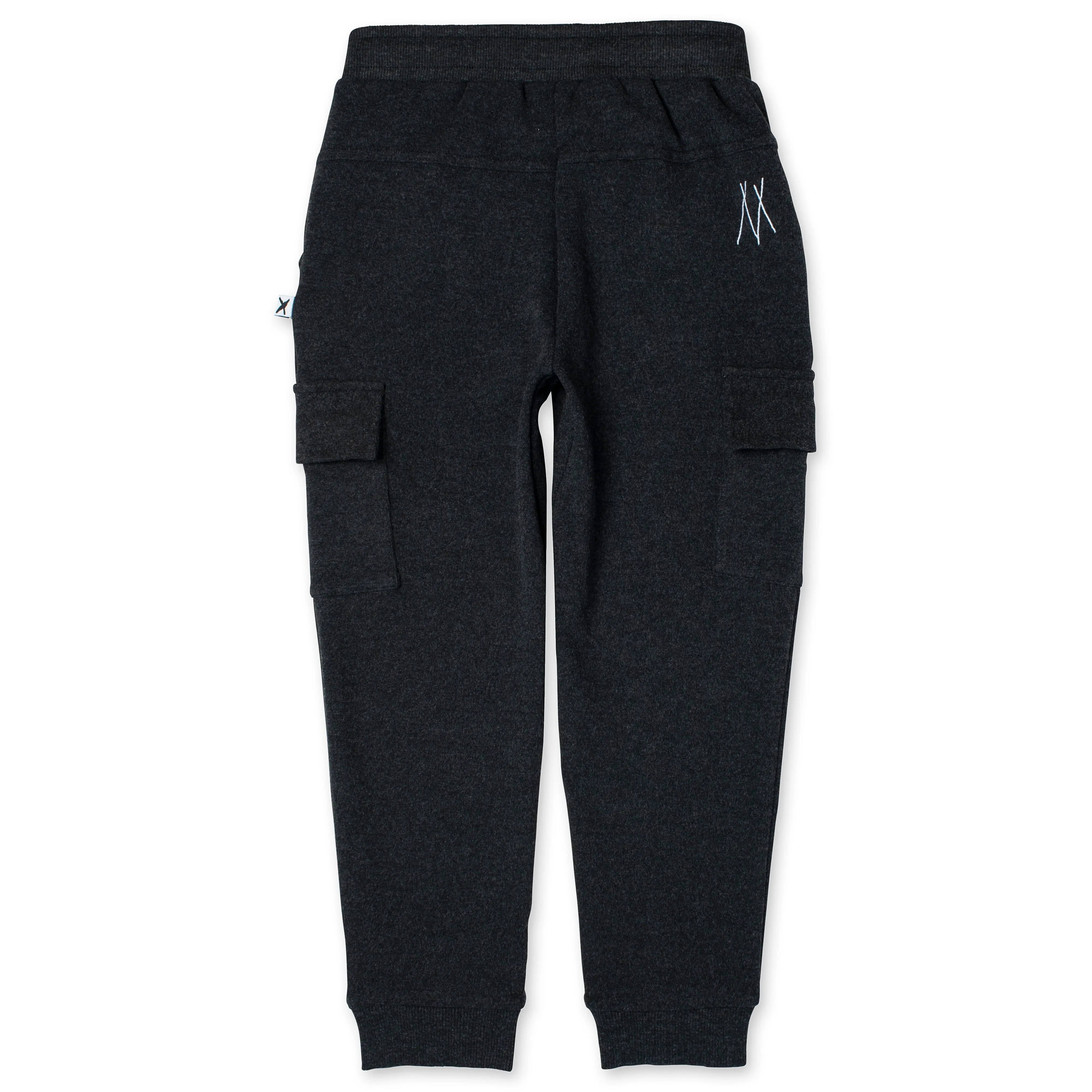 Deluxe Cargo Trackies - Black Marle