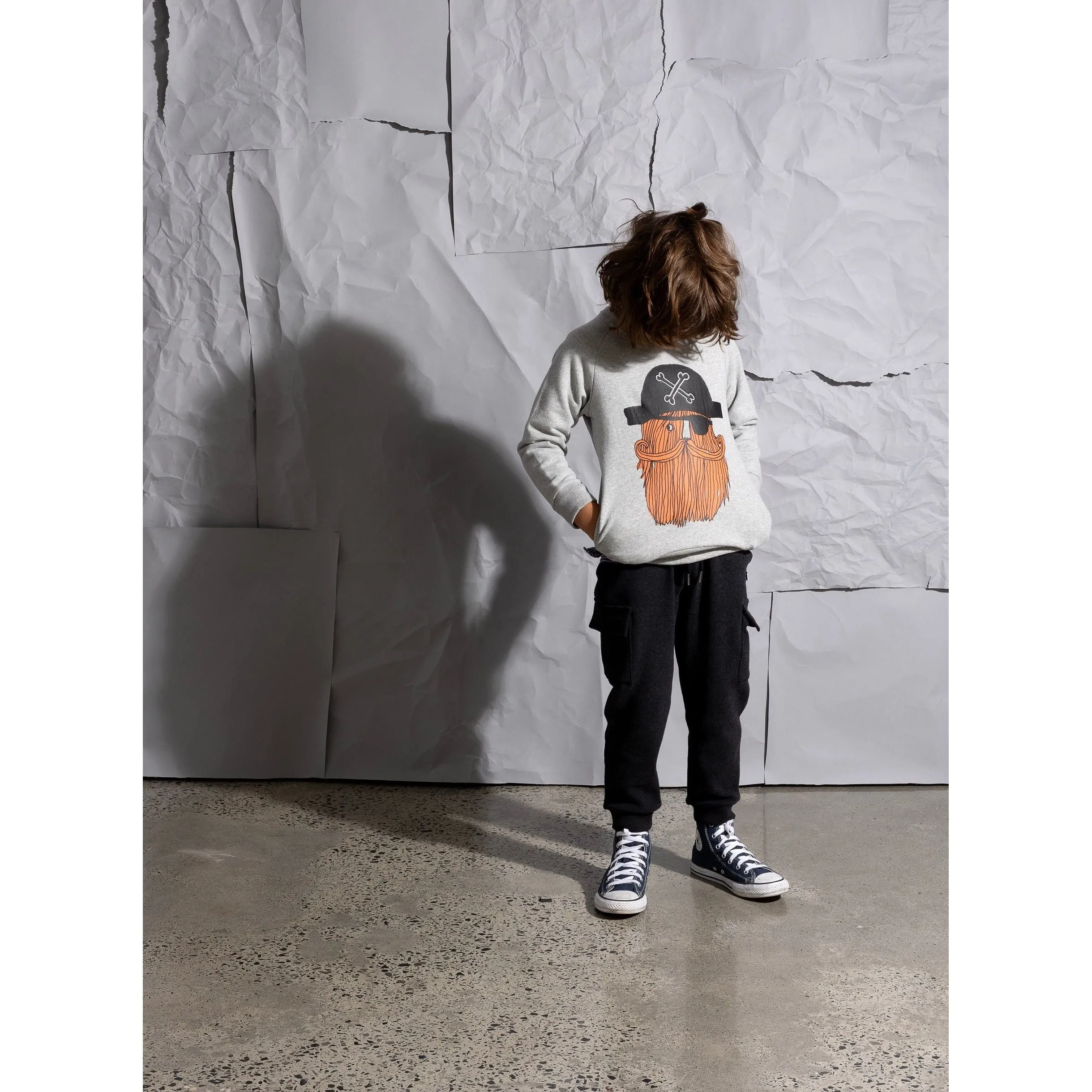 Deluxe Cargo Trackies - Black Marle
