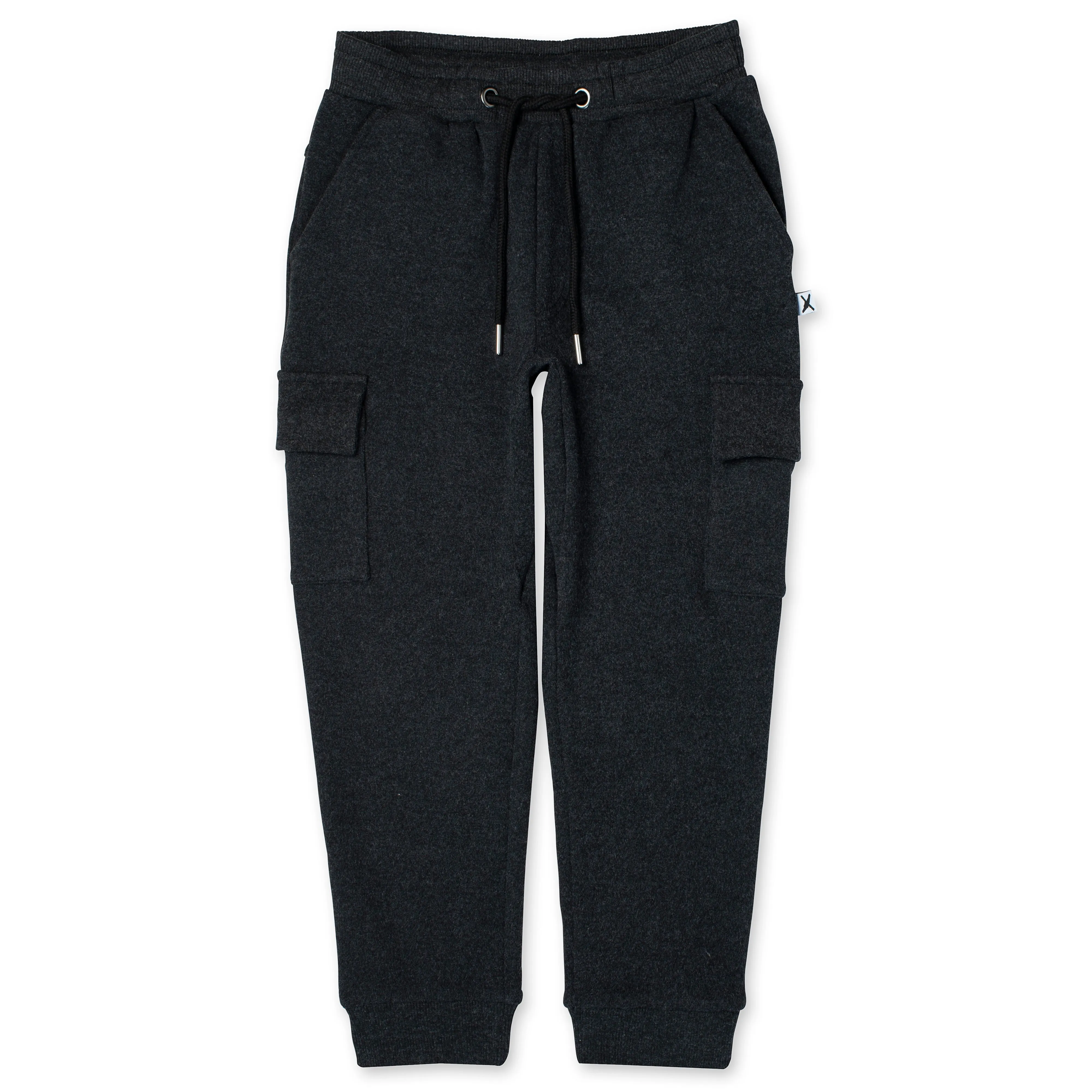 Deluxe Cargo Trackies - Black Marle