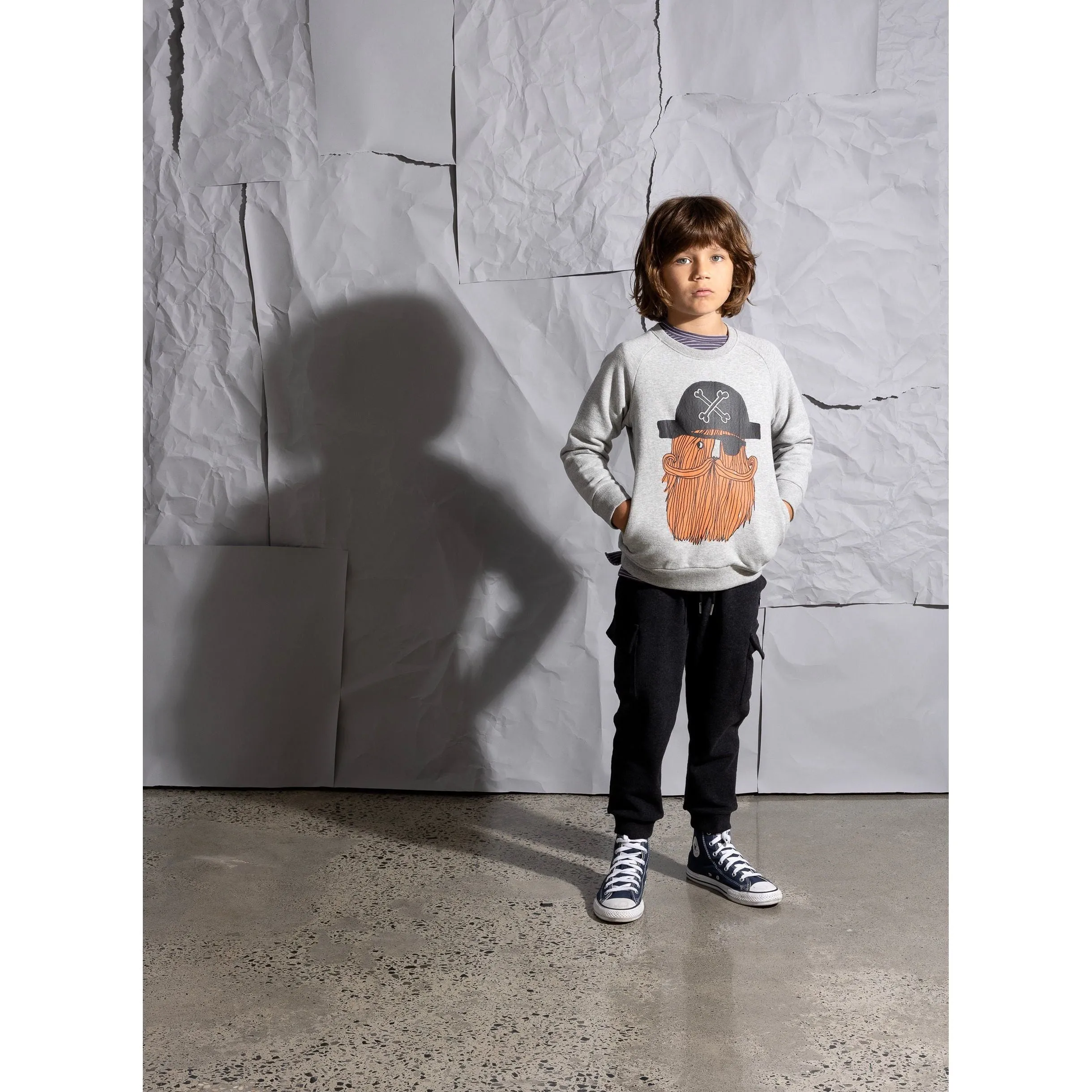 Deluxe Cargo Trackies - Black Marle