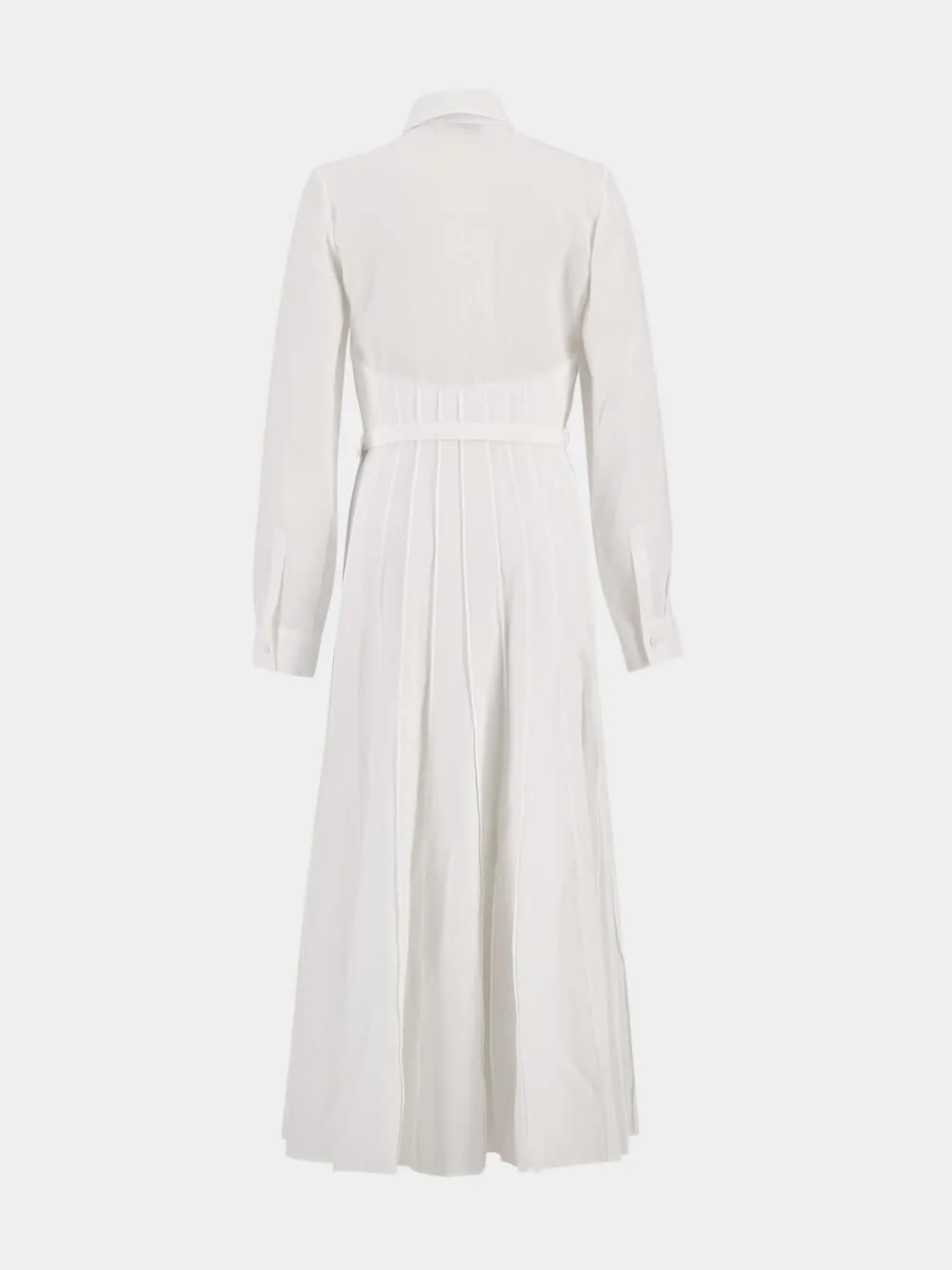 Dewi Pleated Linen Dress