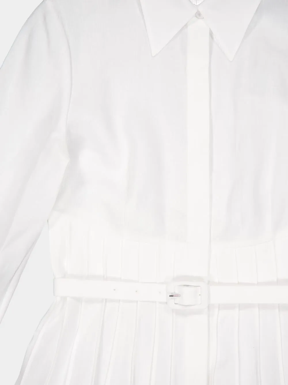 Dewi Pleated Linen Dress