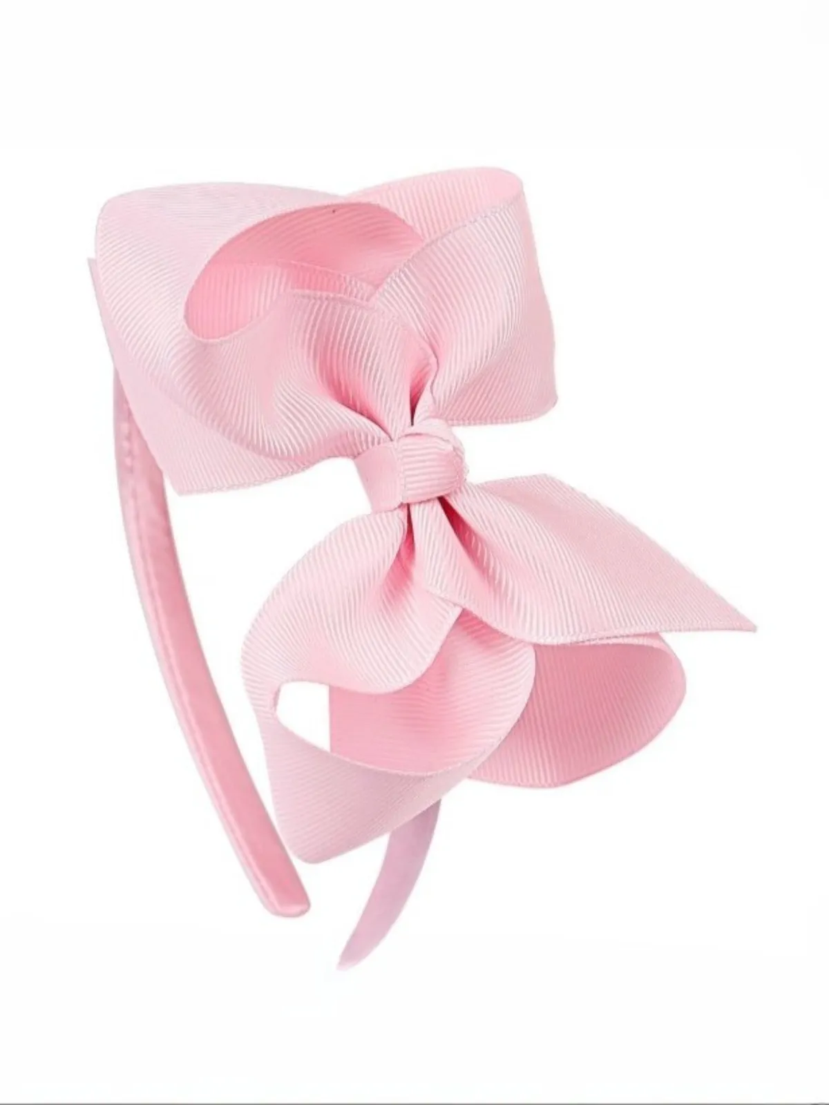 Doll Style Pink Bow Headband