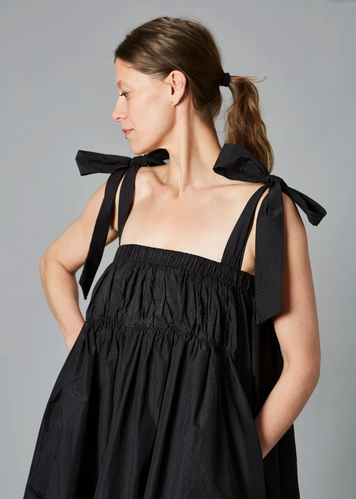 Dress R804, Black Dots