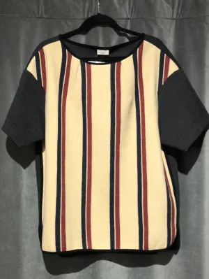 Dries Von Noten Multifabric Shortsleeve Striped Top
