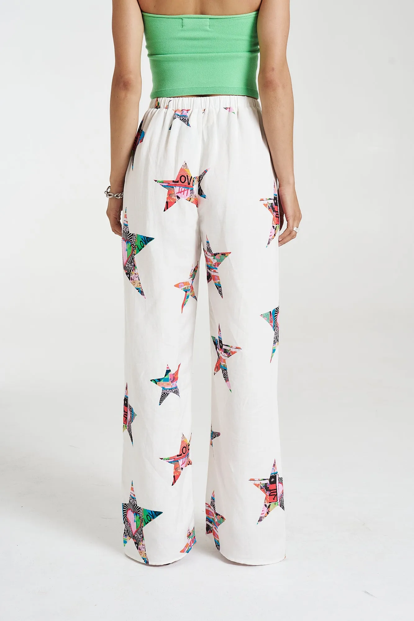 Elastic Waist Pant STAR X LOVERS