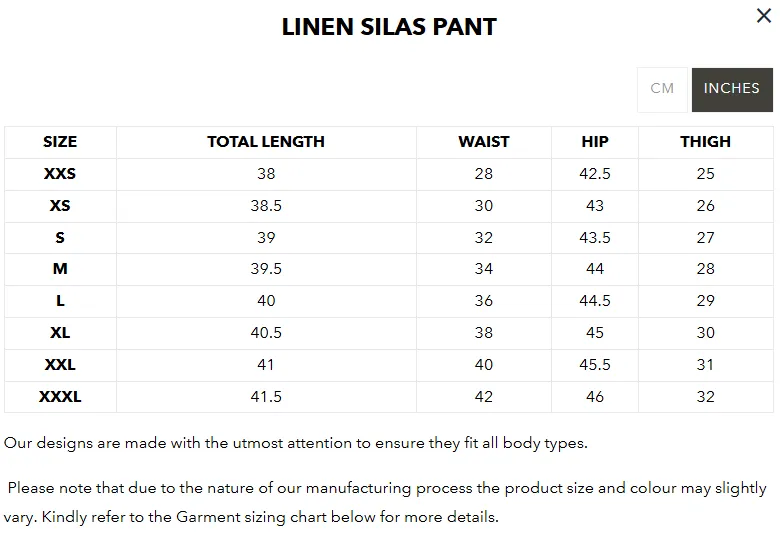 European Linen Pant