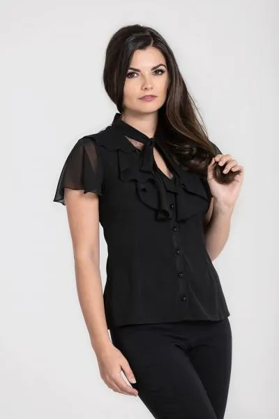 Evanora Blouse - Black -