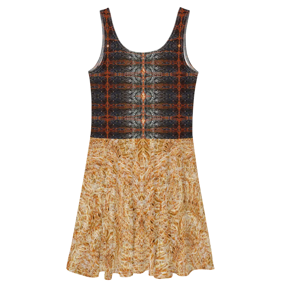 Fitted Skater Dress (Her/Muliebris)(Rind#7 Tree Link Ouroboros Smith Fabric) RJSTHW2021 RJS