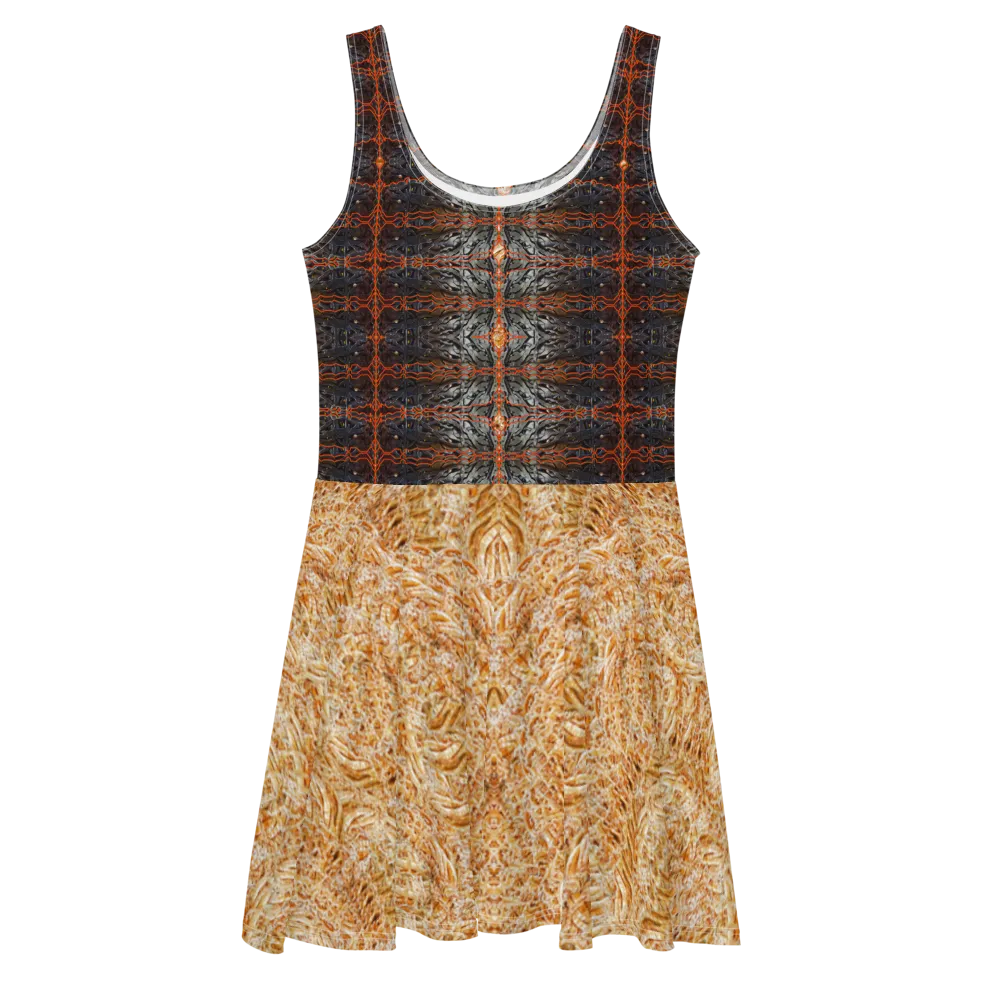 Fitted Skater Dress (Her/Muliebris)(Rind#7 Tree Link Ouroboros Smith Fabric) RJSTHW2021 RJS