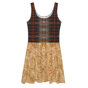 Fitted Skater Dress (Her/Muliebris)(Rind#7 Tree Link Ouroboros Smith Fabric) RJSTHW2021 RJS