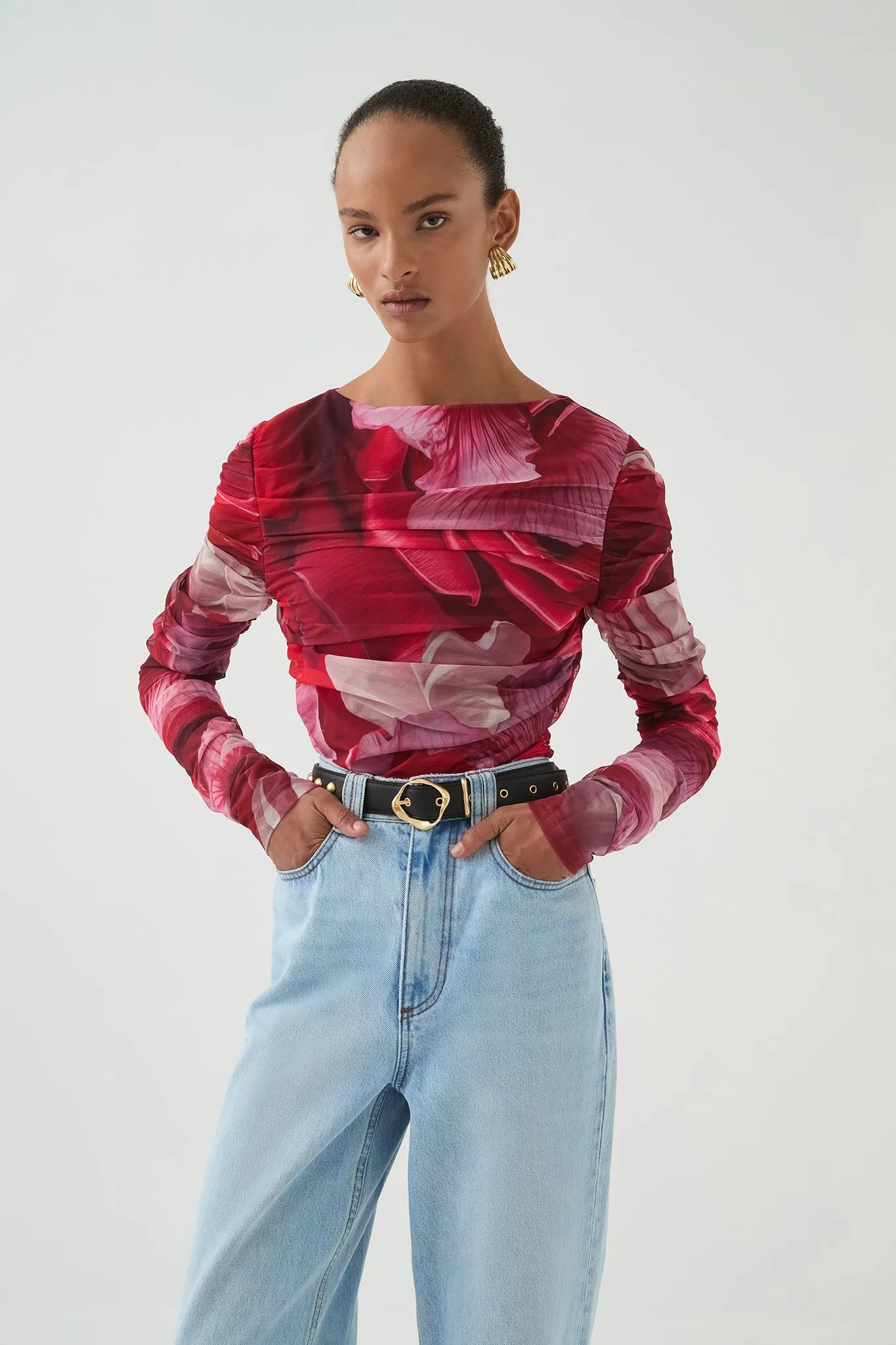 Flora Mesh Top