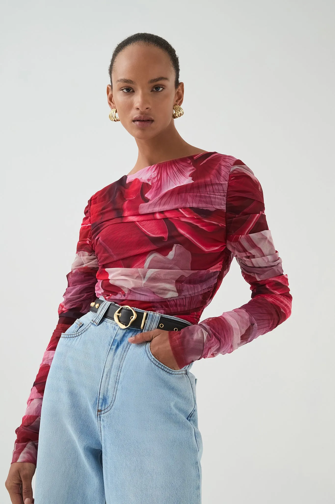 Flora Mesh Top