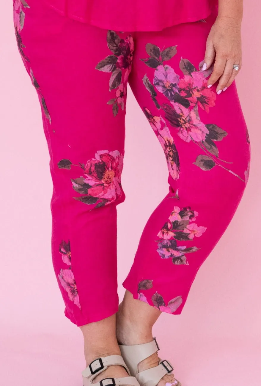 Floral Linen Pants (FLORPCO-P1018)