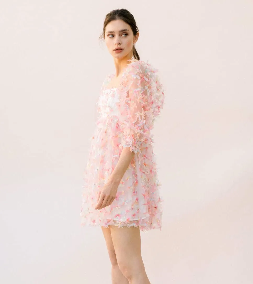 Flower Tulle Dress