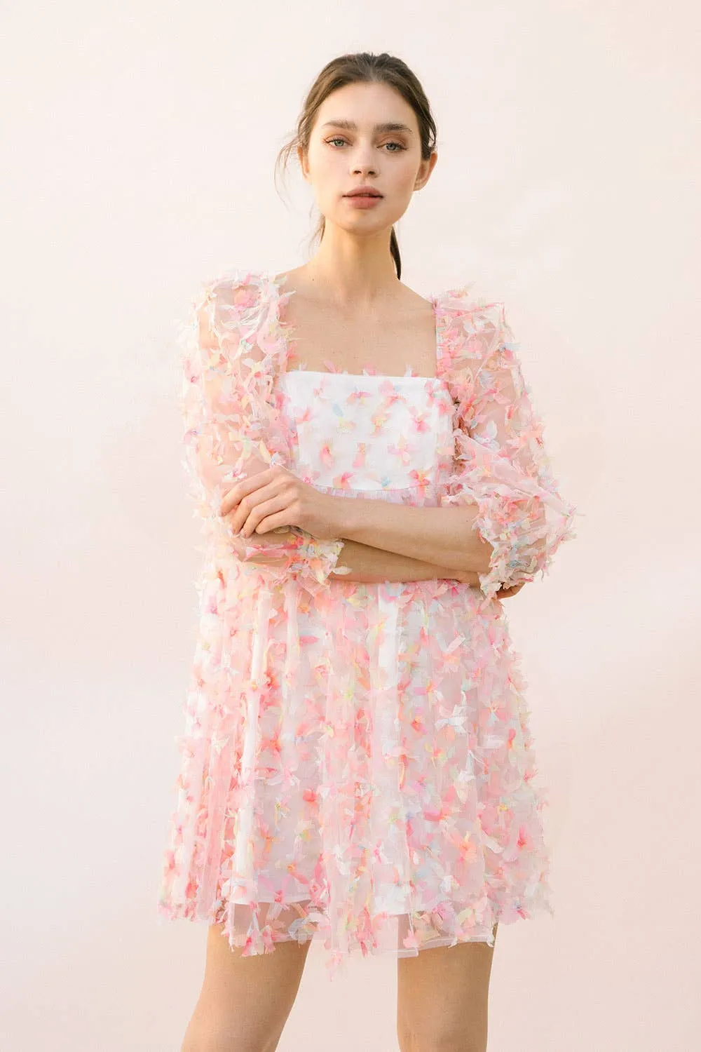 Flower Tulle Dress