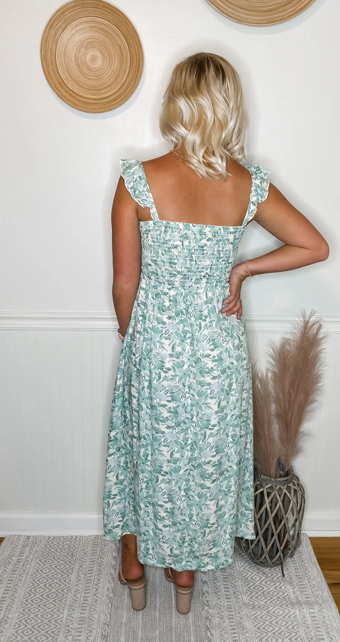 Fun In The Sun Smocked Midi Dress