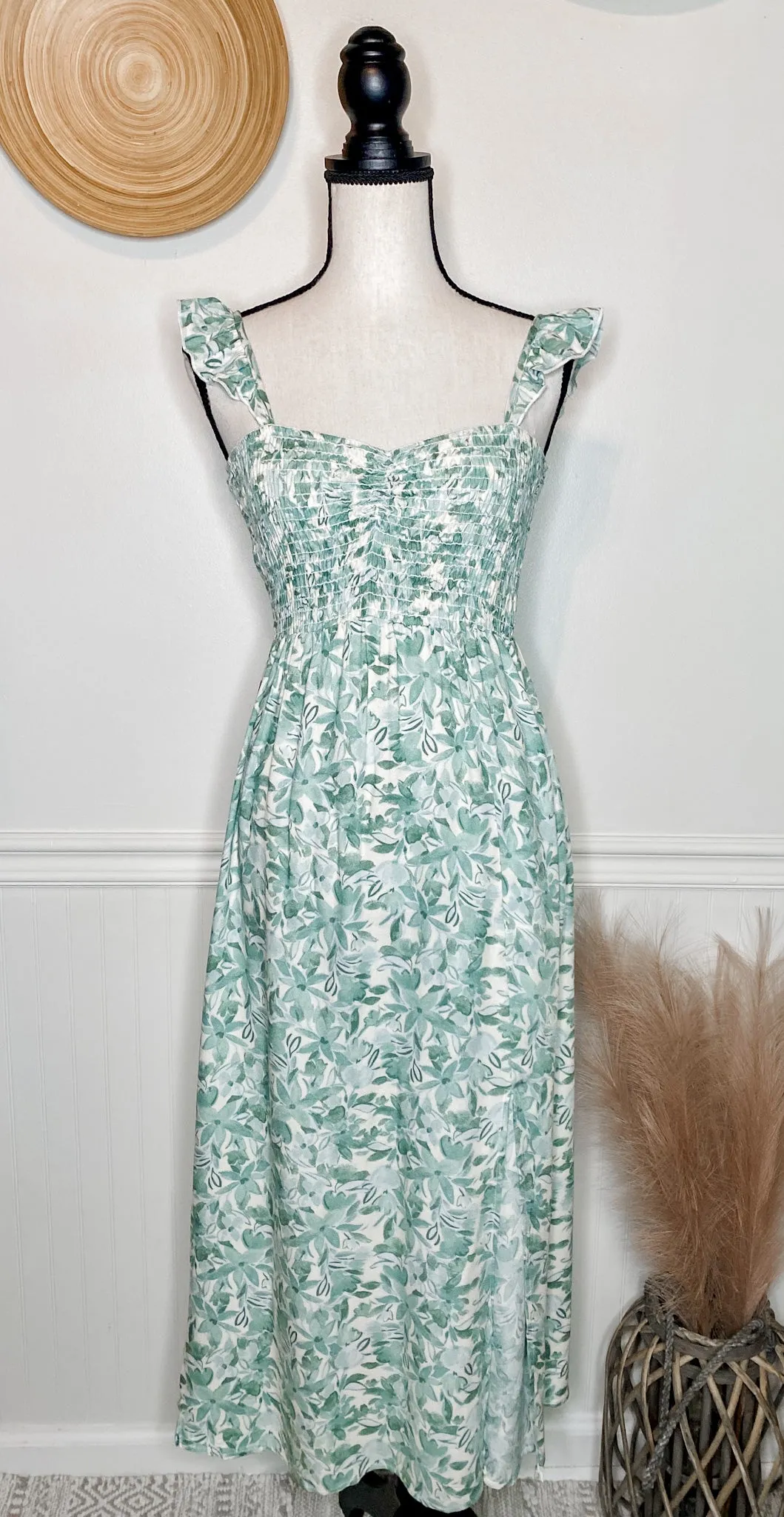 Fun In The Sun Smocked Midi Dress