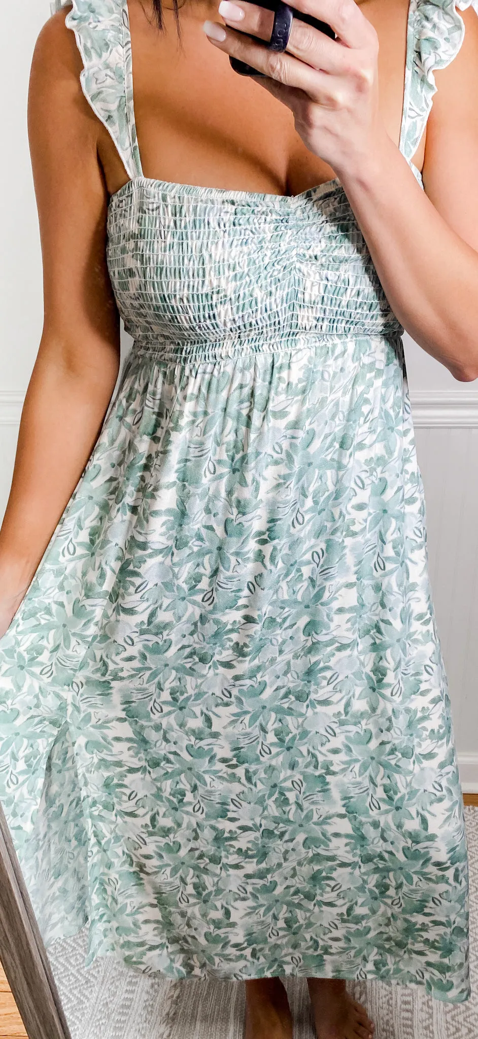 Fun In The Sun Smocked Midi Dress