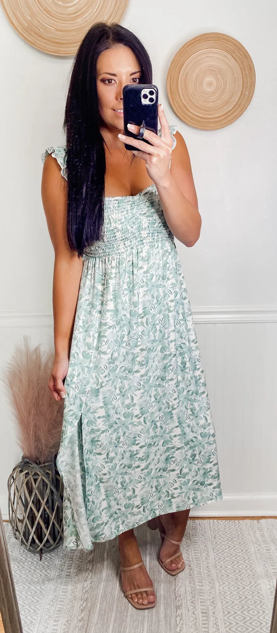 Fun In The Sun Smocked Midi Dress