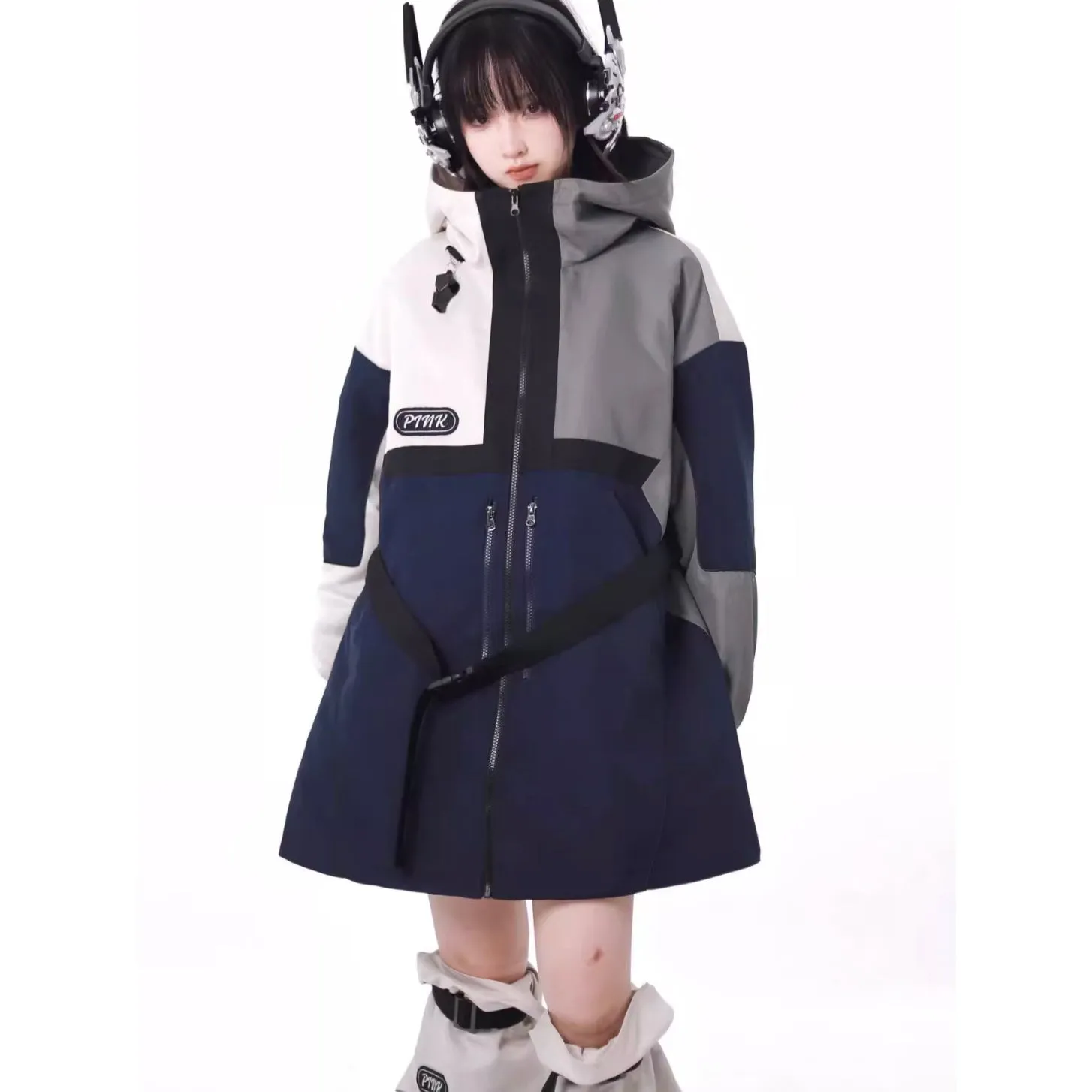 Futuristic Gray Girls Tops and Bottoms