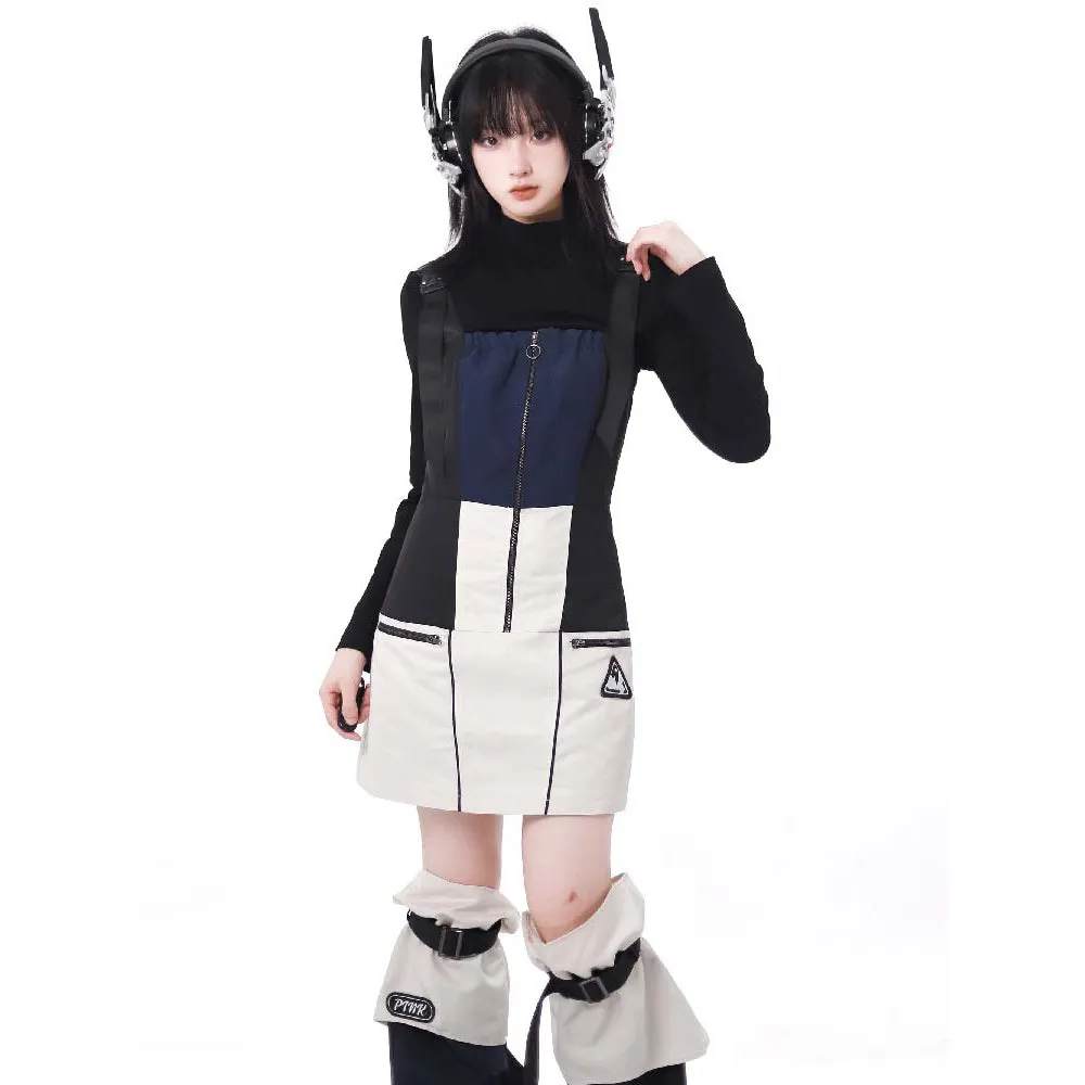Futuristic Gray Girls Tops and Bottoms