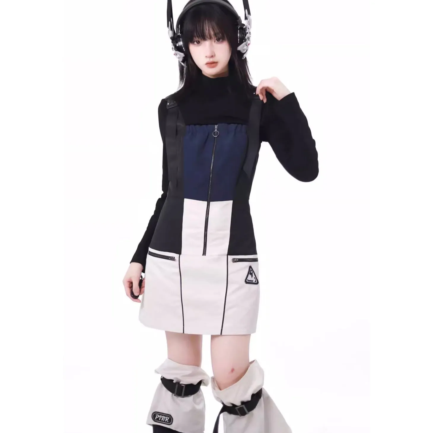 Futuristic Gray Girls Tops and Bottoms