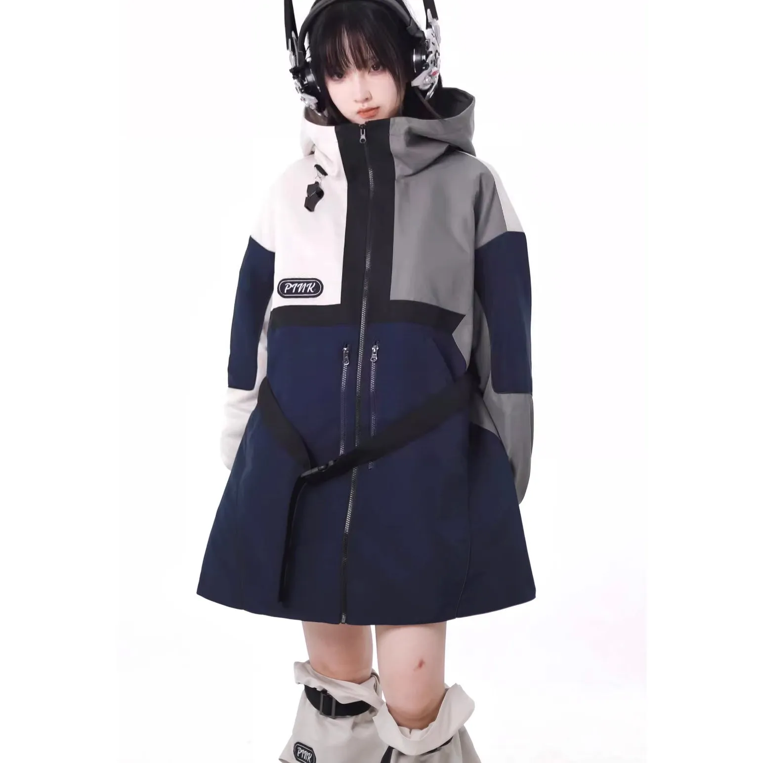 Futuristic Gray Girls Tops and Bottoms