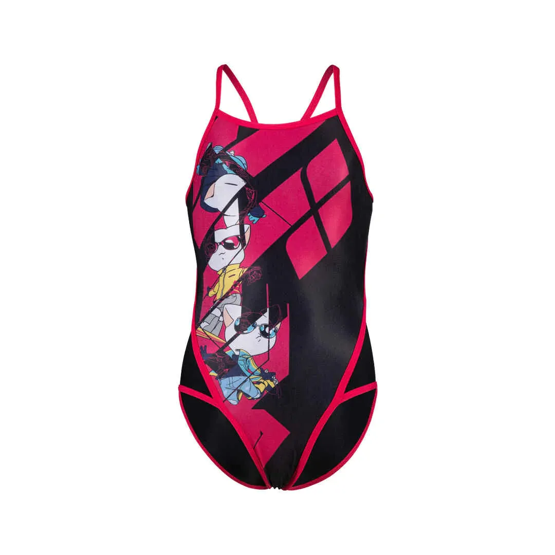 Girl's Cats Superfly Back One Piece Swimsuit