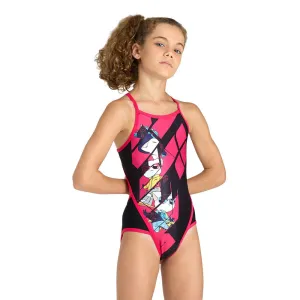 Girl's Cats Superfly Back One Piece Swimsuit