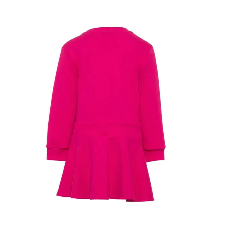 Girls Pink Logo Jersey Dress